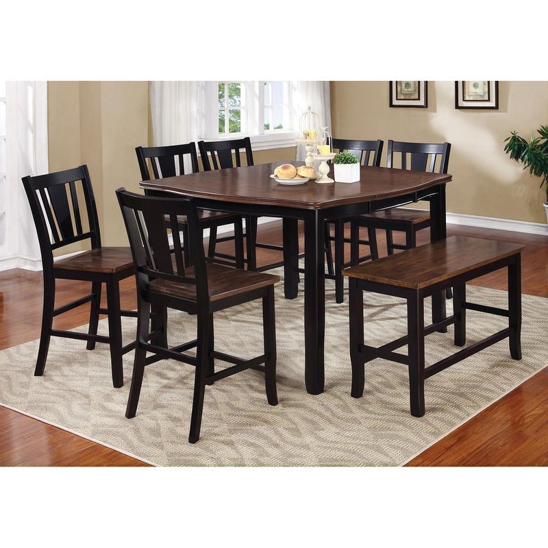 Furniture of America Dover II Counter Height Bench CM3326BC-PBN IMAGE 4