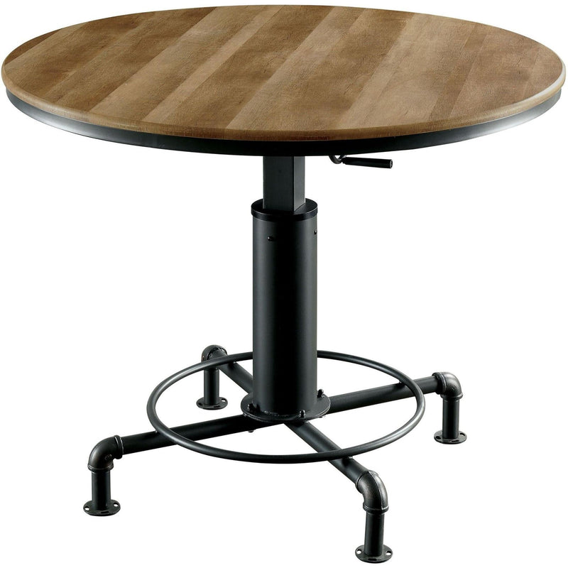 Furniture of America Round Fran Counter Height Dining Table with Pedestal Base CM3373RT-TABLE IMAGE 2