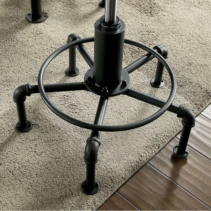 Furniture of America Round Fran Counter Height Dining Table with Pedestal Base CM3373RT-TABLE IMAGE 7