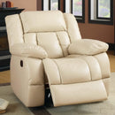  Furniture of America Barbado Glider Leather Look Recliner CM6827CH IMAGE 1