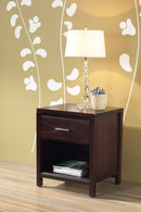 Nevis - Charging Station Nightstand - Espresso