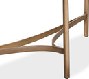Lyon - Semi Circular Concrete And Metal Console Table