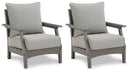 Visola - Lounge Chair With Cushion (Set of 2) - Gray