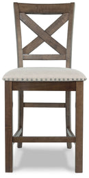Moriville - Upholstered Barstool (Set of 2) - Beige