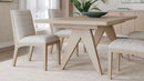 Sumire - Solid Wood Dining Chair (Set of 2) - Ginger And Natural Linen