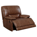  Furniture of America Nogales Leather Recliner CM6571-CH IMAGE 1