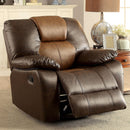  Furniture of America Pollux Leatherette Recliner CM6864-CH IMAGE 2