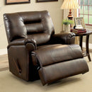  Furniture of America Maja Leatherette Recliner CM-RC6811 IMAGE 1
