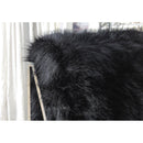  Furniture of America Birr Stationary Faux Fur Accent Chair CM-AC6137BK IMAGE 4