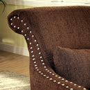  Furniture of America Agalva Stationary Fabric Accent Chair CM-AC6113BR IMAGE 2