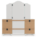 Kozlani - 3 Pc. - Vanity, Mirror And Stool - White