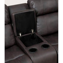  Furniture of America Pondera Reclining Leather Look Loveseat CM6568-LV IMAGE 2