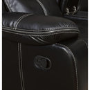  Furniture of America Pollux Reclining Leatherette Loveseat CM6981-LV IMAGE 2