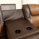  Furniture of America Pollux Reclining Leatherette Sofa CM6864-SF IMAGE 2