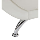  Furniture of America Reanna Stationary Leatherette Loveseat CM6414WH-LV IMAGE 3