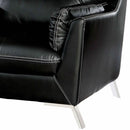  Furniture of America Nichola Stationary Leatherette Sofa CM6008BK-SF IMAGE 2