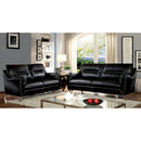  Furniture of America Nichola Stationary Leatherette Sofa CM6008BK-SF IMAGE 6