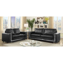  Furniture of America Perla  Stationary Leather Look Chair CM6424BK-CH IMAGE 7