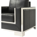  Furniture of America Monika Stationary Leather Look Chair CM6423BK-CH IMAGE 5