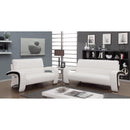  Furniture of America Wezen Stationary Leatherette Loveseat CM6412WH-LV IMAGE 6