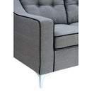  Furniture of America Glenda Stationary Fabric Sofa CM6850GY-SF IMAGE 6