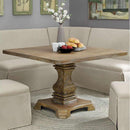  Furniture of America Square Nerissa Dining Table with Pedestal Base CM3840A-T-48-TABLE IMAGE 1