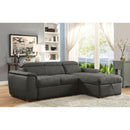  Furniture of America Patty Fabric Sleeper Sectional CM6514BK-SECT IMAGE 2
