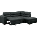  Furniture of America Nellie Fabric Sleeper Sectional CM6517-SECT IMAGE 3