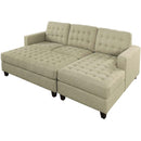  Furniture of America Norma Fabric 3 pc Sectional CM6440-SET IMAGE 3