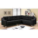  Furniture of America Glenda II Fabric 4 pc Sectional CM6851BK-SECTIONAL IMAGE 1