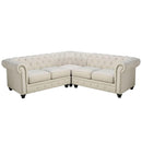  Furniture of America Stanford II Fabric 3 pc Sectional CM6270IV-SET IMAGE 2