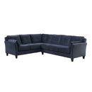  Furniture of America Peever Fabric 2 pc Sectional CM6368NV-SECTIONAL IMAGE 2