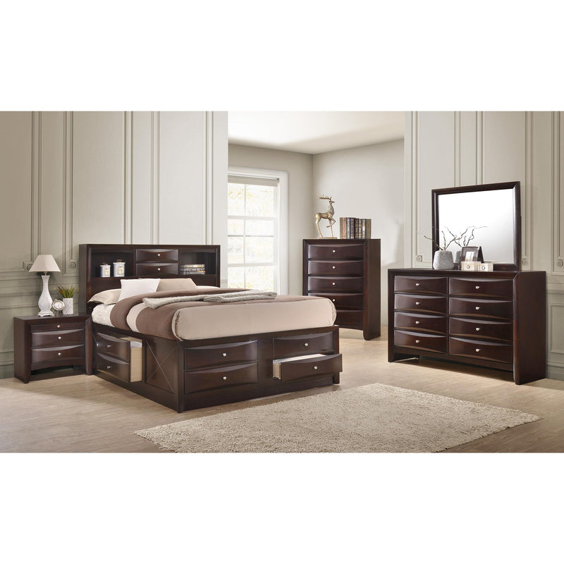 Crown Mark Emily Queen Bookcase Bed with Storage B4265-Q-HBFB/B4265-Q-RAIL/B4265-Q-DRW-L/B4265-Q-DRW-R IMAGE 2