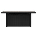 Beachcroft - Rectangular Fire Pit Table - Black / Light Gray