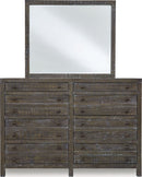 Townsend - Solid Wood Eight Drawer Dresser - Gunmetal (2024)