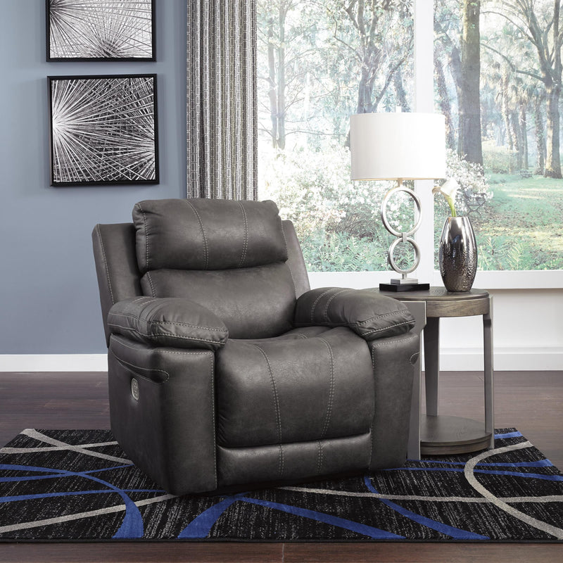 Signature Design by Ashley Erlangen Power Leather Look Recliner 3000413 IMAGE 4