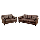 Furniture of America Pierre Stationary Leatherette Loveseat CM6717BR-LV-PK IMAGE 4