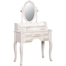  Furniture of America Harriet 7-Drawer Vanity Set CM-DK6845WH IMAGE 1