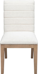 Sumire - Solid Wood Dining Chair (Set of 2) - Ginger And Natural Linen