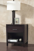Nevis - One Drawer Nightstand - Espresso