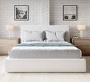 One - Queen Upholstered Platform Bed - Pearl