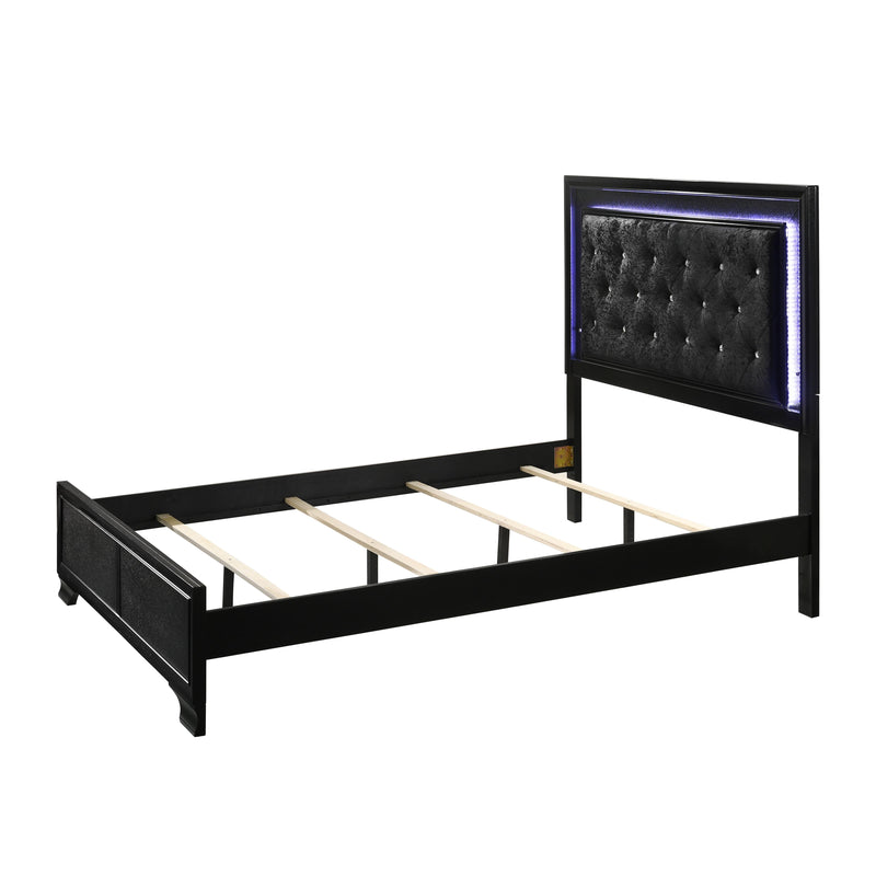 Crown Mark Micah Full Upholstered Panel Bed B4350-F-HBFB/B4350-FT-RAIL IMAGE 2