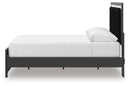 Zuraleus - 4 Pc. - Queen Upholstered Bed With Roll Slats, Dresser, Mirror And Nightstand - Black