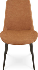 Nicoya - Synthetic Leather Upholstered Dining Chair (Set of 2) - Buckskin And Black