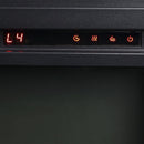 Noralie - 42" Fireplace - Mirrored & Faux Diamonds