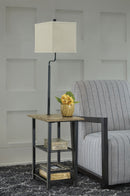 Shianne - Metal Tray Lamp  - Black