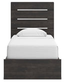 Hollivern - 4 Pc. - Twin Panel Storage Bed, Dresser, Mirror And Chest - Dark Gray