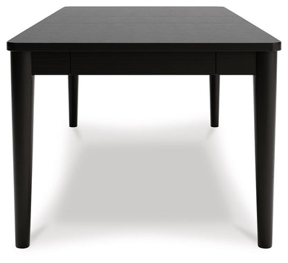 Portdown - Rectangular Dining Room Extension Table - Black
