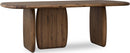 Xolani - Rectangular Acacia Wood Pedestal Table - Impala