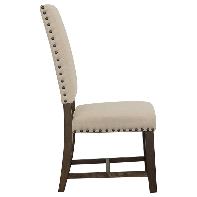 Coaster Furniture Twain 109143 Upholstered Dining Side Chair - Beige (Set of 2) IMAGE 6